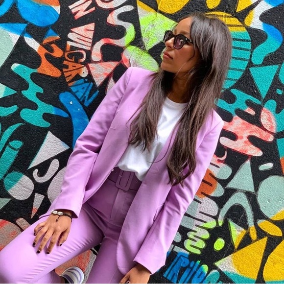 GORGEOUS ZARA NWT Blazer & Belted Pants Set - Picture 14 of 16